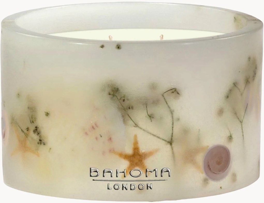 Vela perfumada artesanal com três pavios Botanica (areia, mar)