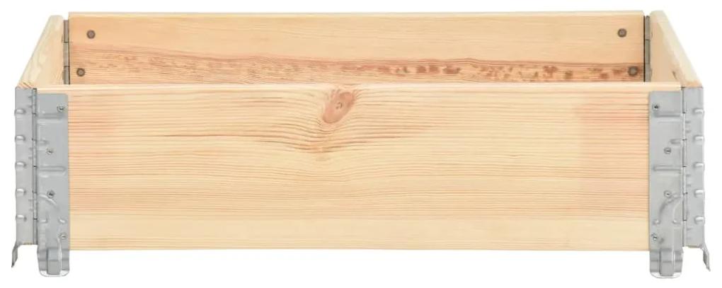 Canteiro elevado 60x80 cm madeira de pinho maciça