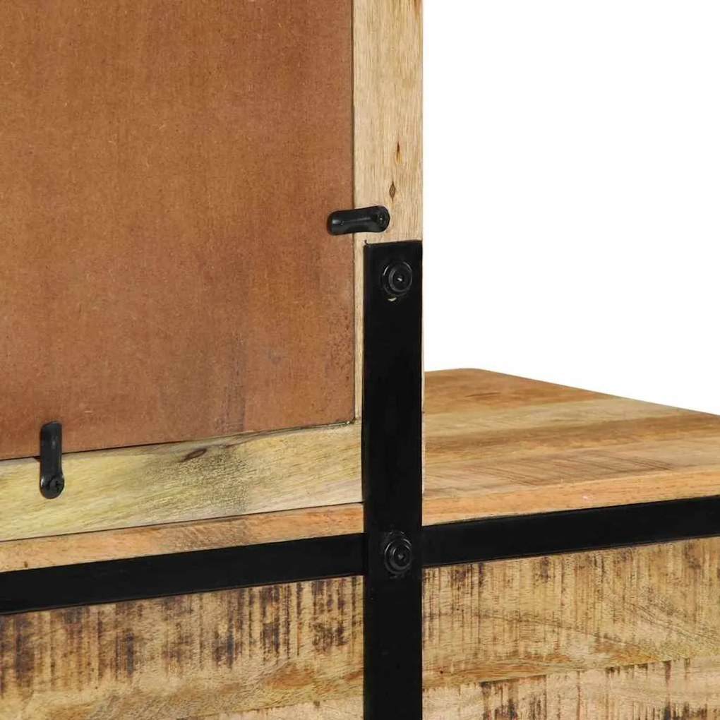 Mesa de Toucador 100x40x75/120 cm Madeira Sólida de Manga Rugosa