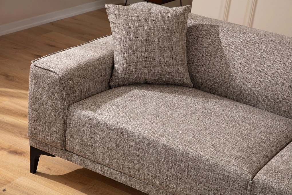 Sofá de 3 Lugares Petra – Cor Fawn – 215 x 87 x 86 cm
