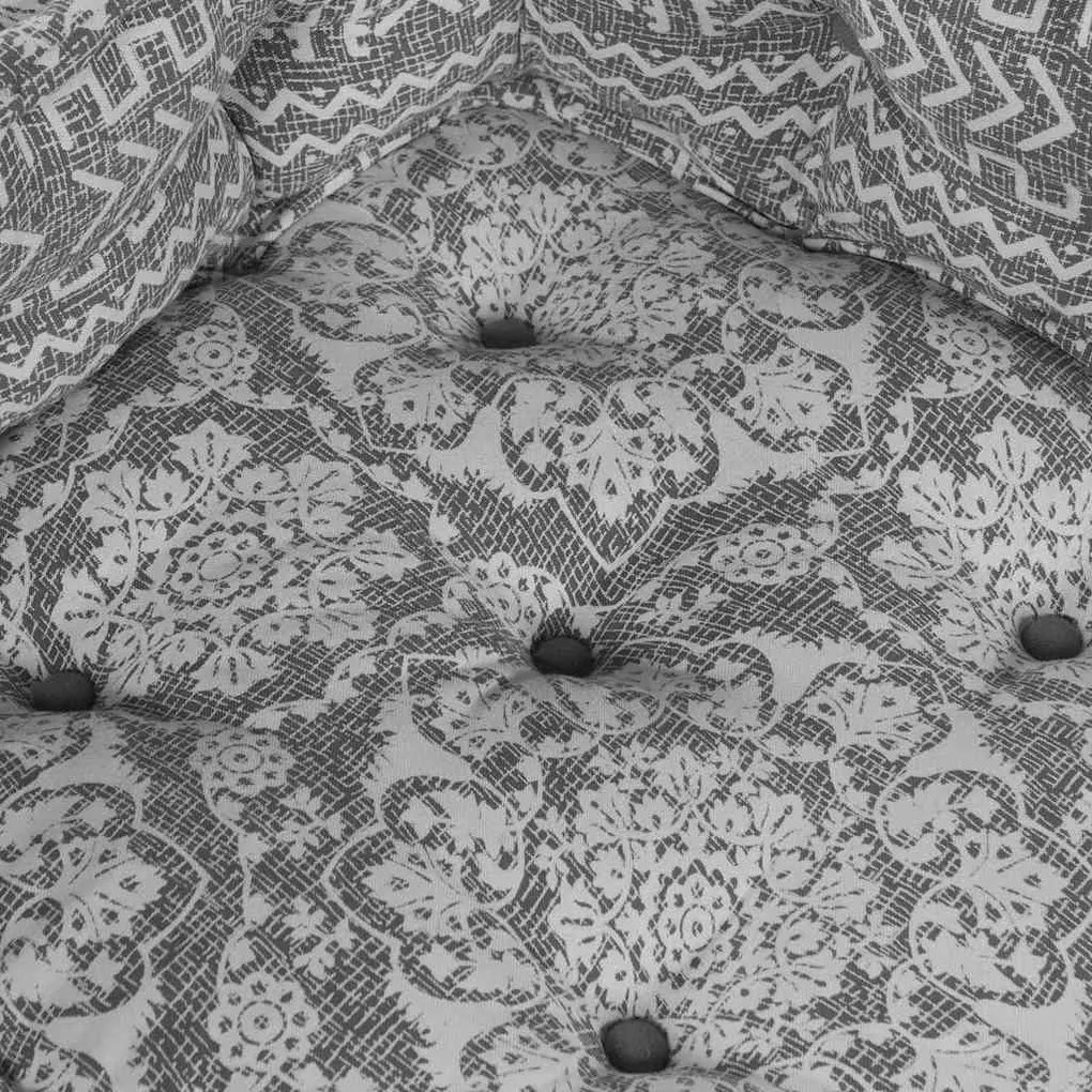 Pouf Modular - Cinza Claro, 70x70x54 cm, Tecido