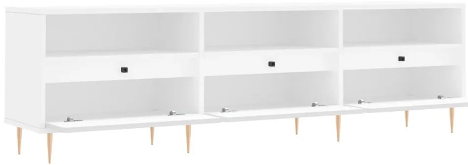 Móvel de TV 150x30x44,5 cm derivados de madeira branco