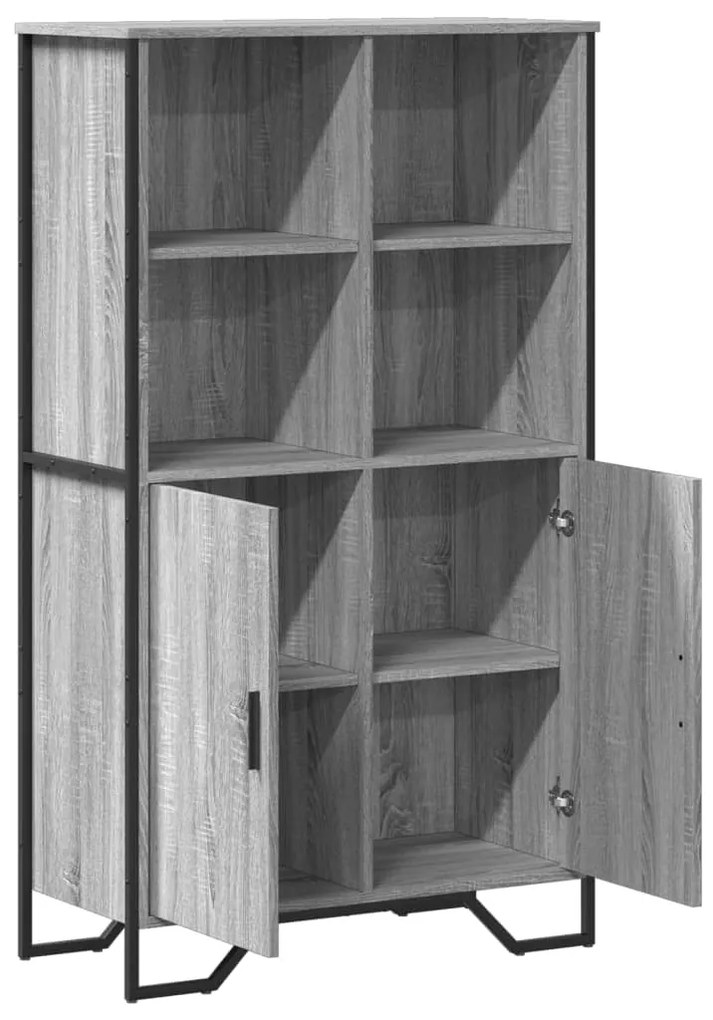 Armário alto 79,5x35,5x137,5 cm deriv. madeira cinzento sonoma
