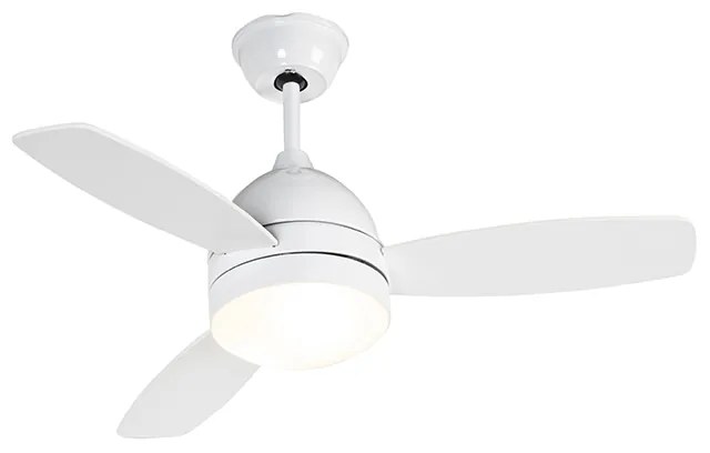 Ventilador de teto branco com controle remoto - Rotar Moderno