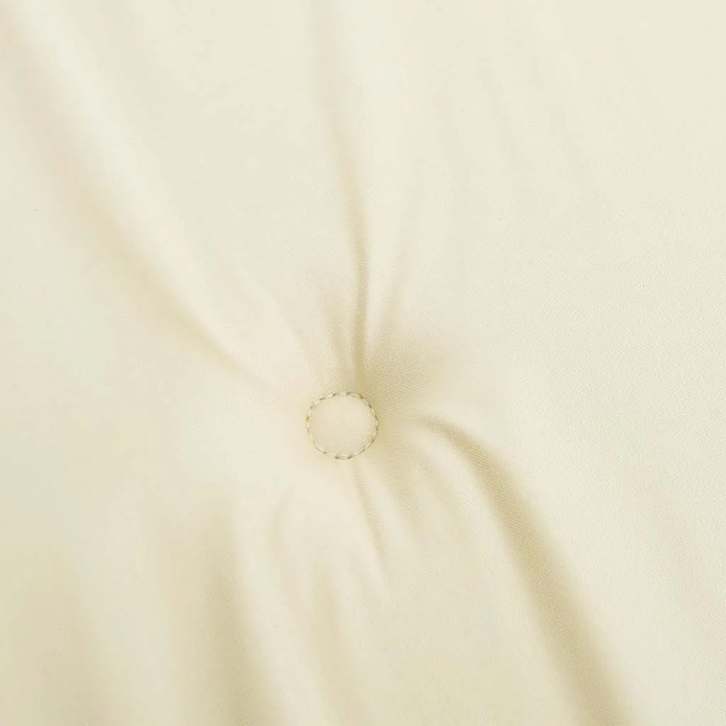 Almofadões p/ cadeira encosto alto 4pcs tecido oxford cor creme