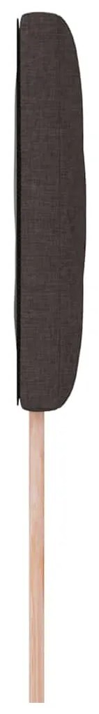 Cabeceira Design Blocos de Diamante Marrom Escuro 100 cm Tecido