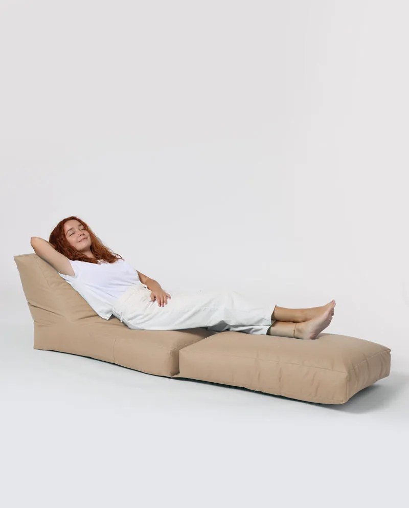 Sofá Cama Pufe Siesta – Vison – 55x40x180 cm | Tribo Home