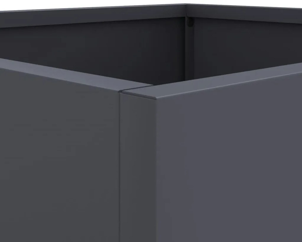 Vaso/floreira 49x47x46 cm aço antracite