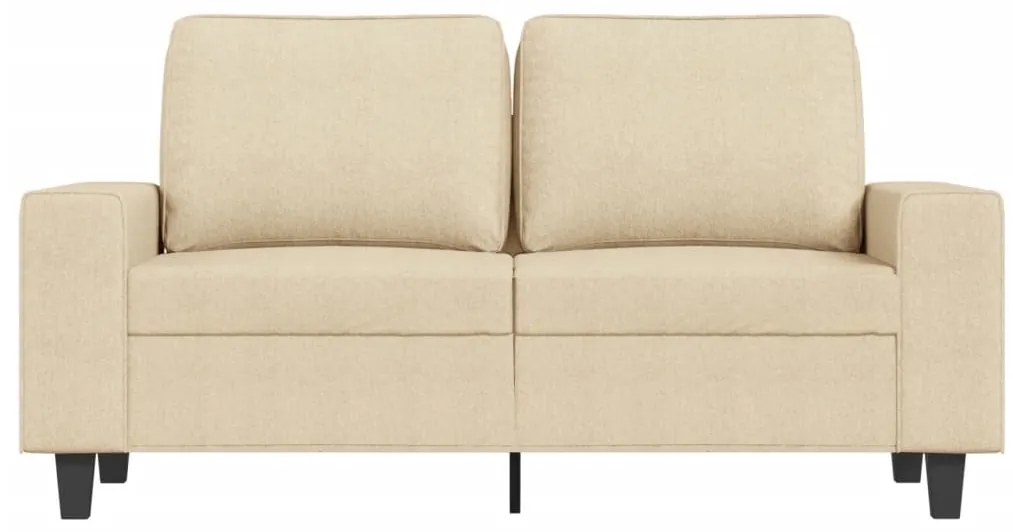 Sofá de 2 lugares tecido 120 cm cor creme