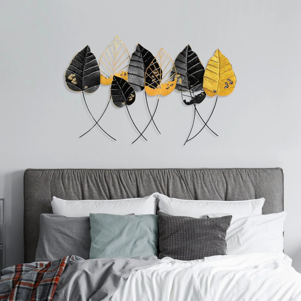 Acessório de Parede Decorativo Casting Leaf – Multicolor – 67 x 112 cm