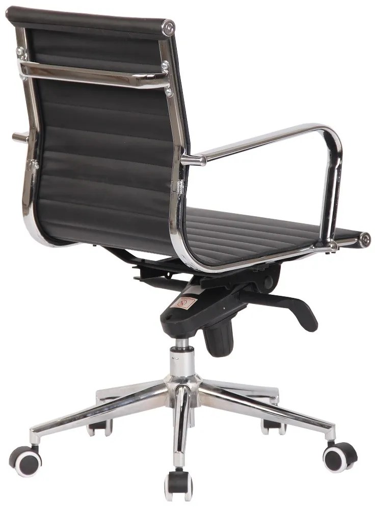 Cadeira de escritório ROTERDAM, giratório, pele sintética preta