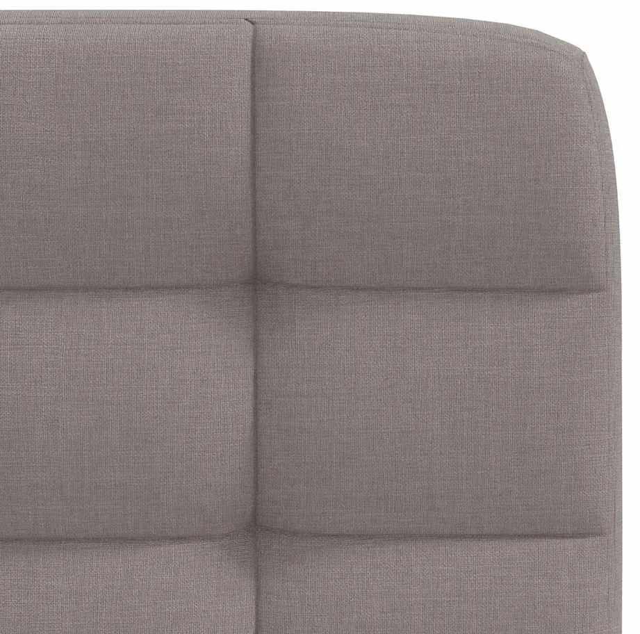 Cadeiras de jantar 2 pcs tecido cinzento-acastanhado