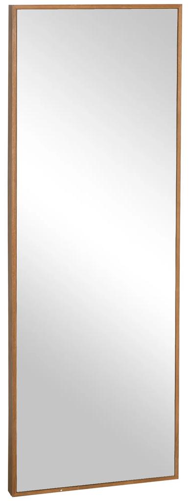 HOMCOM Espelho de Parede 45x125 cm Espelho de Corpo Inteiro de Madeira Estilo Moderno Decoração para Sala de Estar dormitório Entrada Madeira