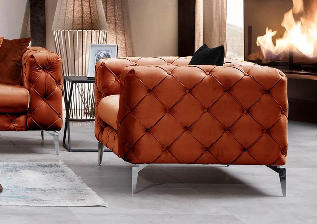 Cadeira Wing Como – Laranja – 108 cm x 70 cm x 90 cm