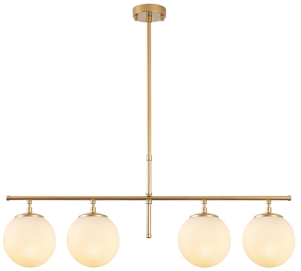 Candeeiro de Teto Roe – Dourado Brilhante – 81 x 15 x 36-76 cm