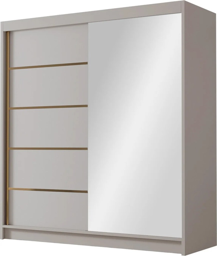 Roupeiro Closico Vallor III, Caxemira, 215x180x58cm, 139 kg, Portas para roupeiro: Deslizante