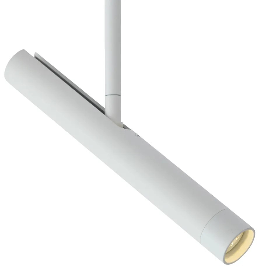 Foco moderno branco para sistema de calha monofásico - Slimline Avery