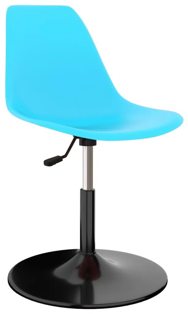 Cadeiras de jantar giratórias 2 pcs PP azul