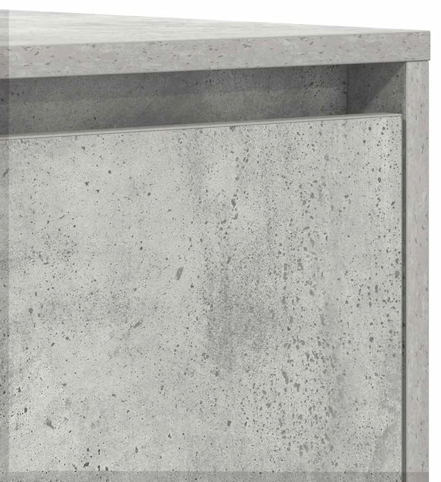 Sideboard Cinzento de Concreto 120x41x75 cm em Madeira Engenheirada