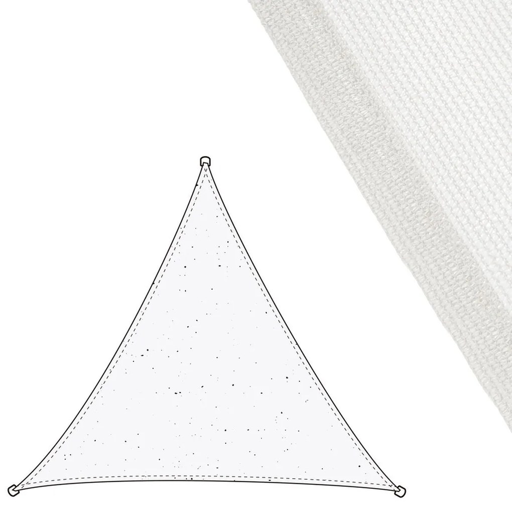 Toldos de vela Toldo 3 x 3 m Branco Polietileno 300 x 300 x 0,5 cm