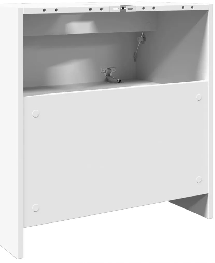 Armário de lavatório 59x37x59 cm derivados de madeira branco