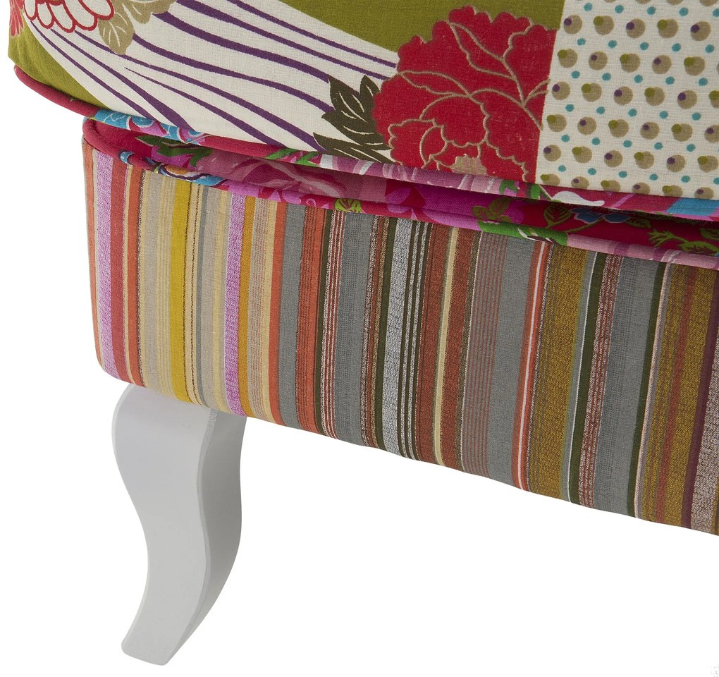 Poltrona em tecido patchwork multicolor MOLDE Beliani