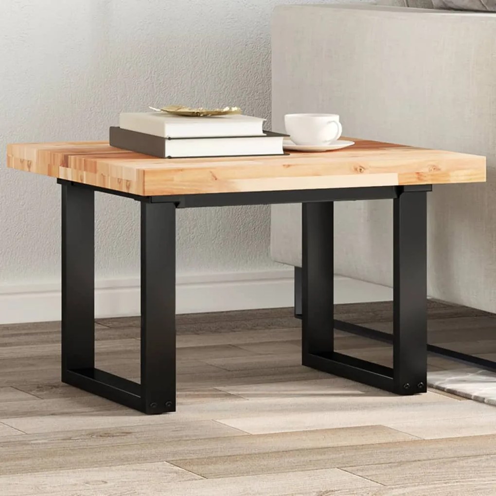 vidaXL Tampo de mesa quadrado 60x60x4 cm madeira de acácia maciça