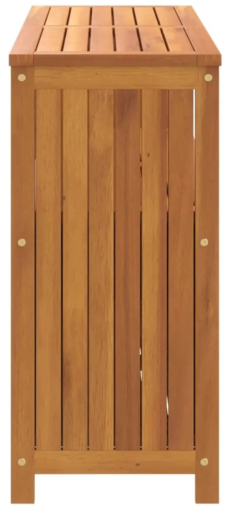 Mesa consola para jardim 110x35x75 cm madeira de acácia maciça