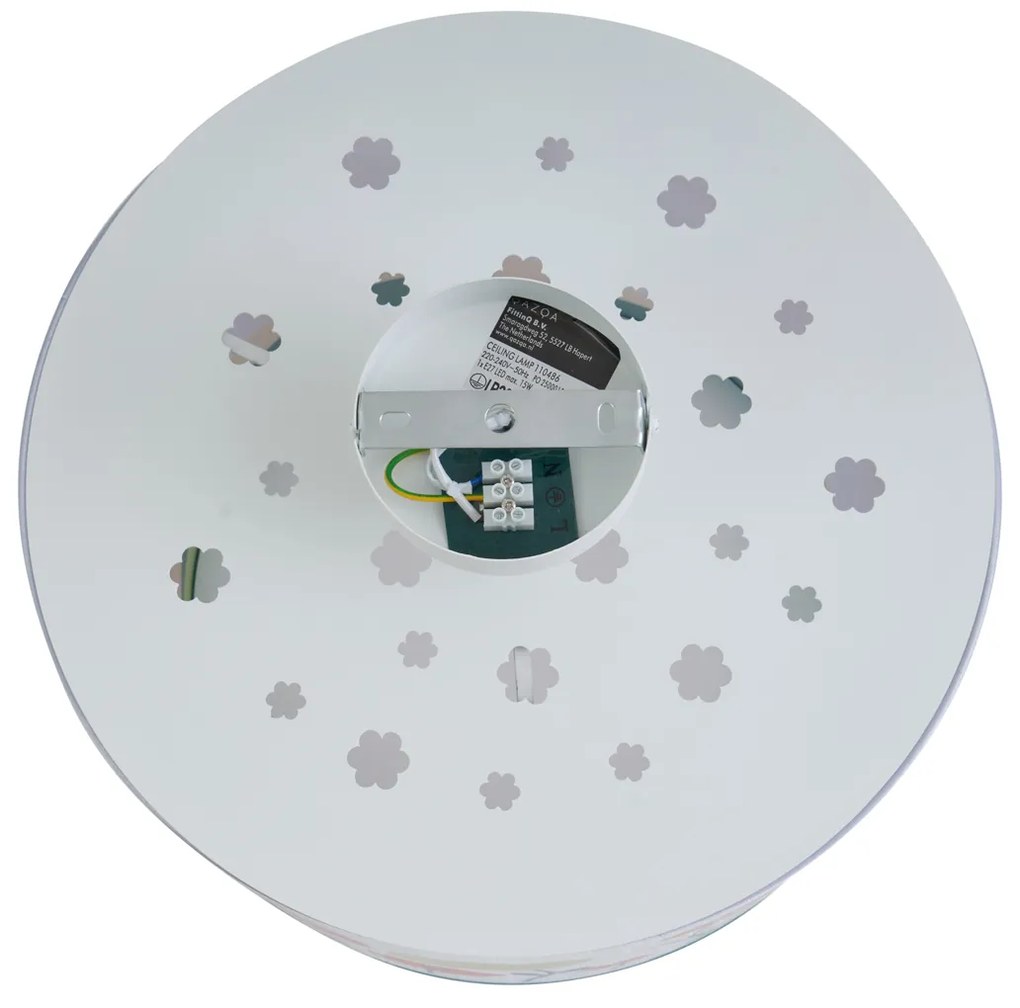 Plafon para crianças branco com flores - Harrie entre flores