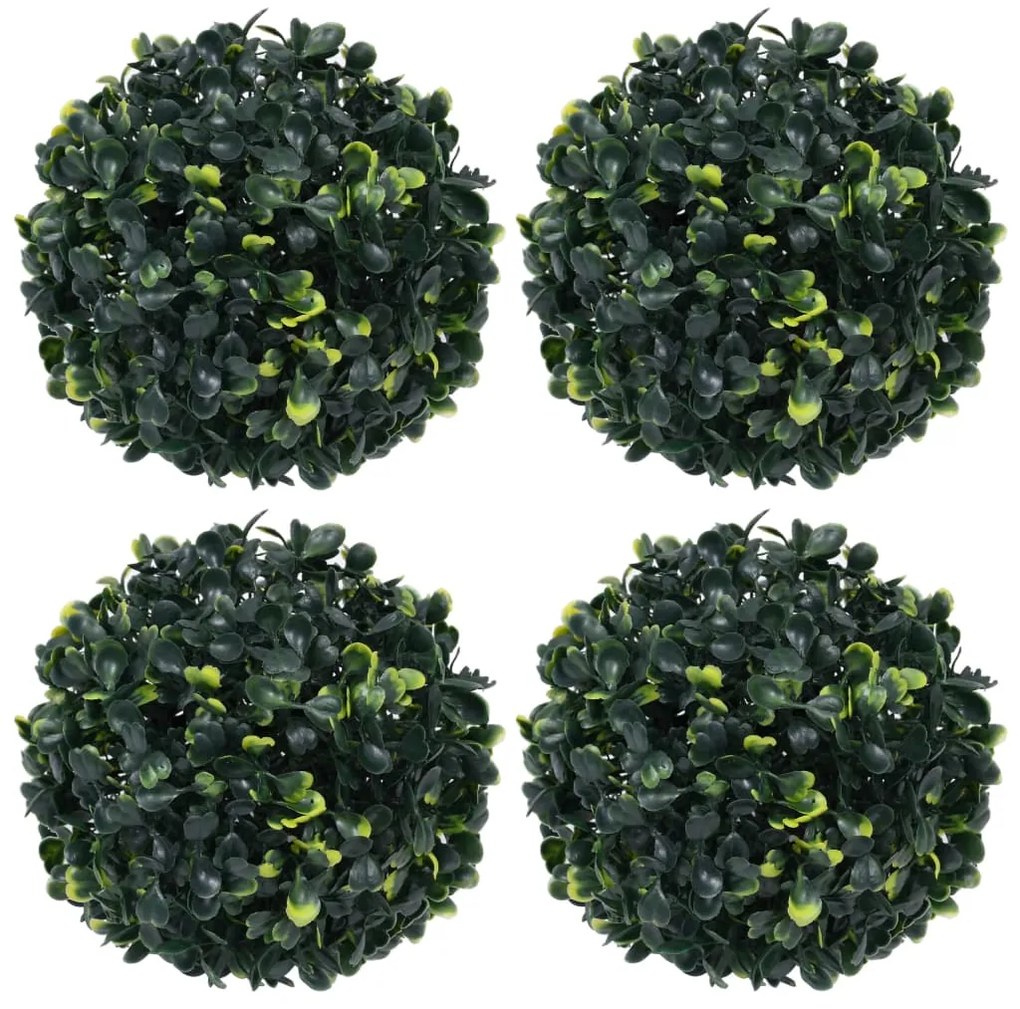 vidaXL Bolas de buxos artificiais 4 pcs 12 cm