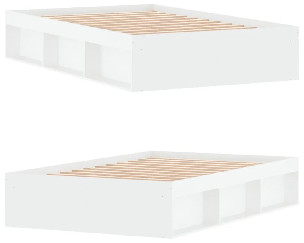 Estrutura cama de casal pequena 120x190 cm branco