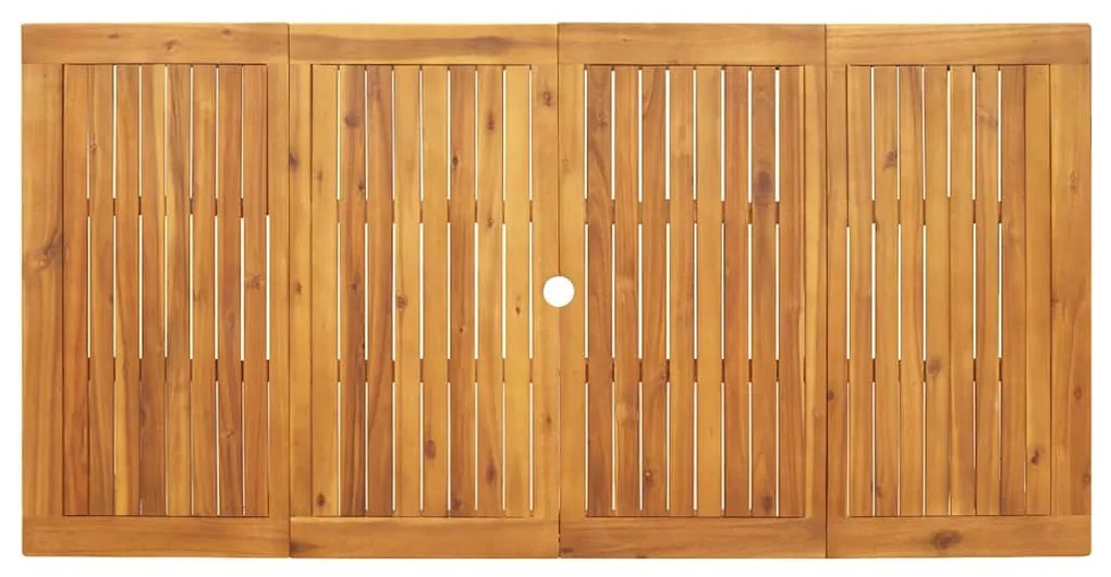 Conjunto de Jantar para Jardim 9 pcs Preto 180 x 90 x 75 cm