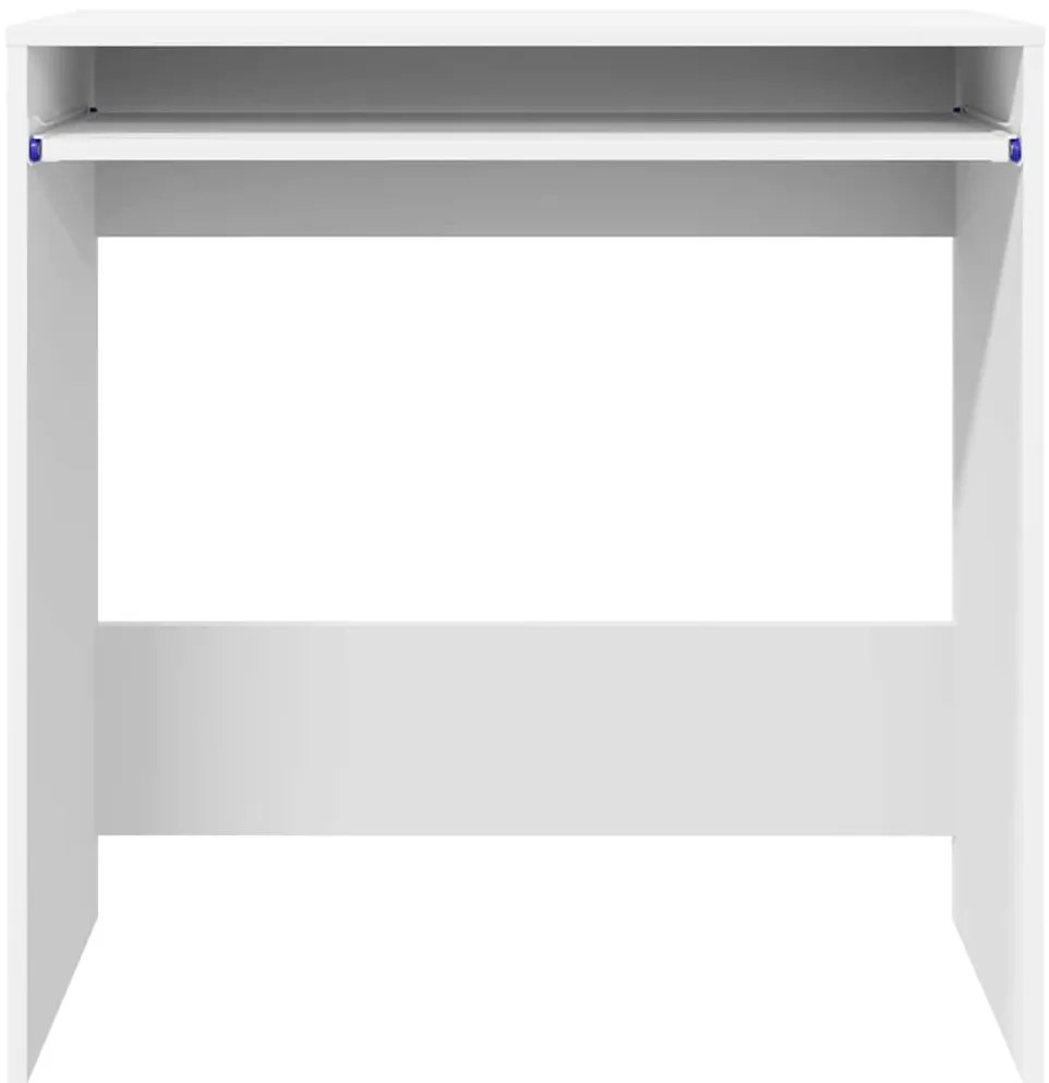 Mesa de Computador Branca Madeira engenheirada Compacta