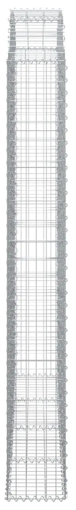 Cesto gabião arqueado 200x30x220/240 cm ferro galvanizado