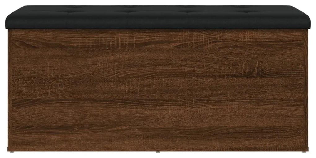 Banco arrumação 102x42x45cm derivados madeira carvalho castanho