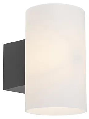 Candeeiro de parede moderno redondo para exterior cinzento escuro - Arcus Moderno