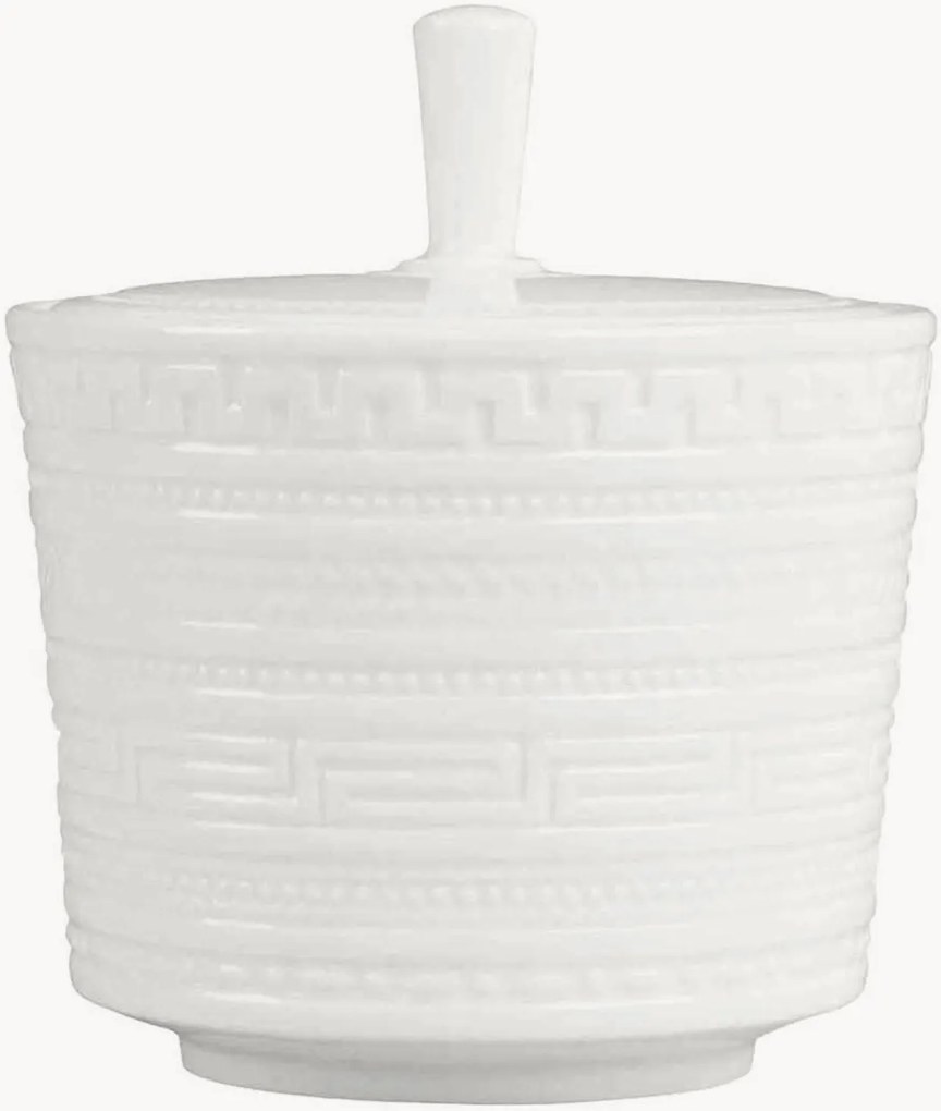 Açucareiro em Fine Bone China Intaglio