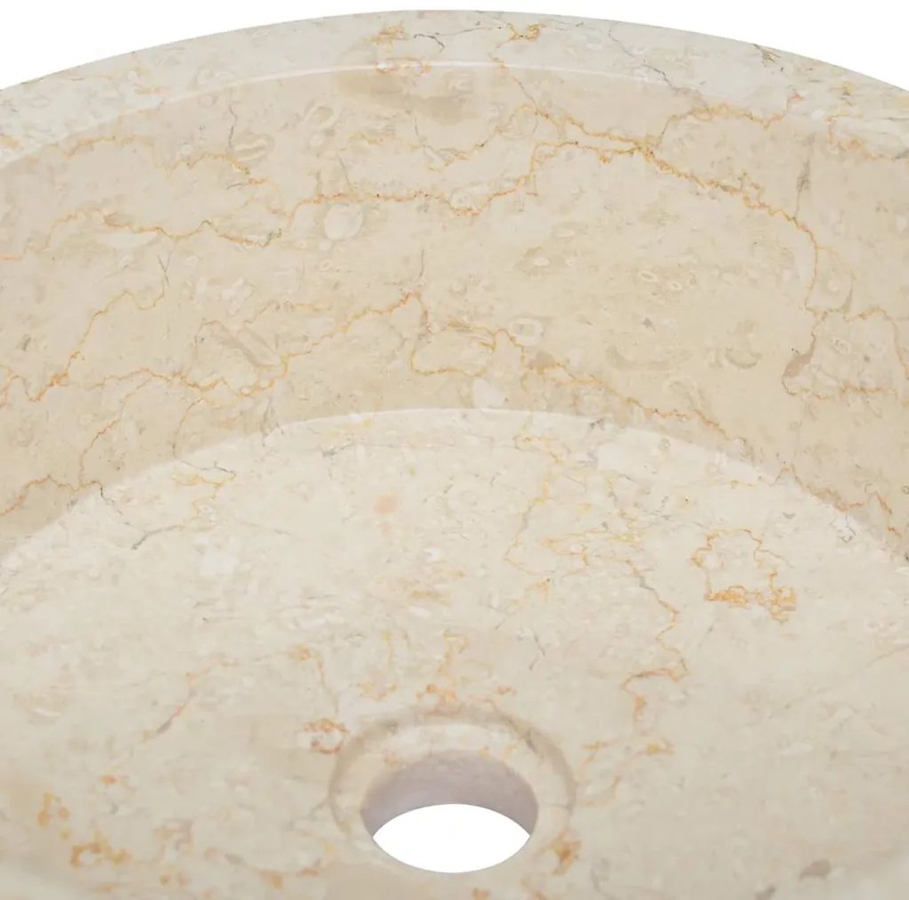 Lavatório Ø40x15 mármore cor creme