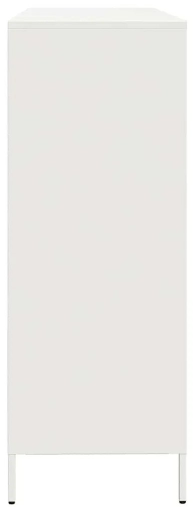 Aparador 135x39x103,5 cm aço laminado a frio branco