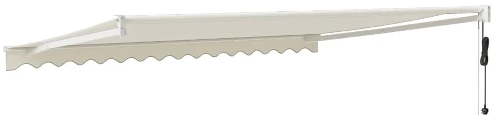 Toldo retrátil automático 4x3 m cor creme