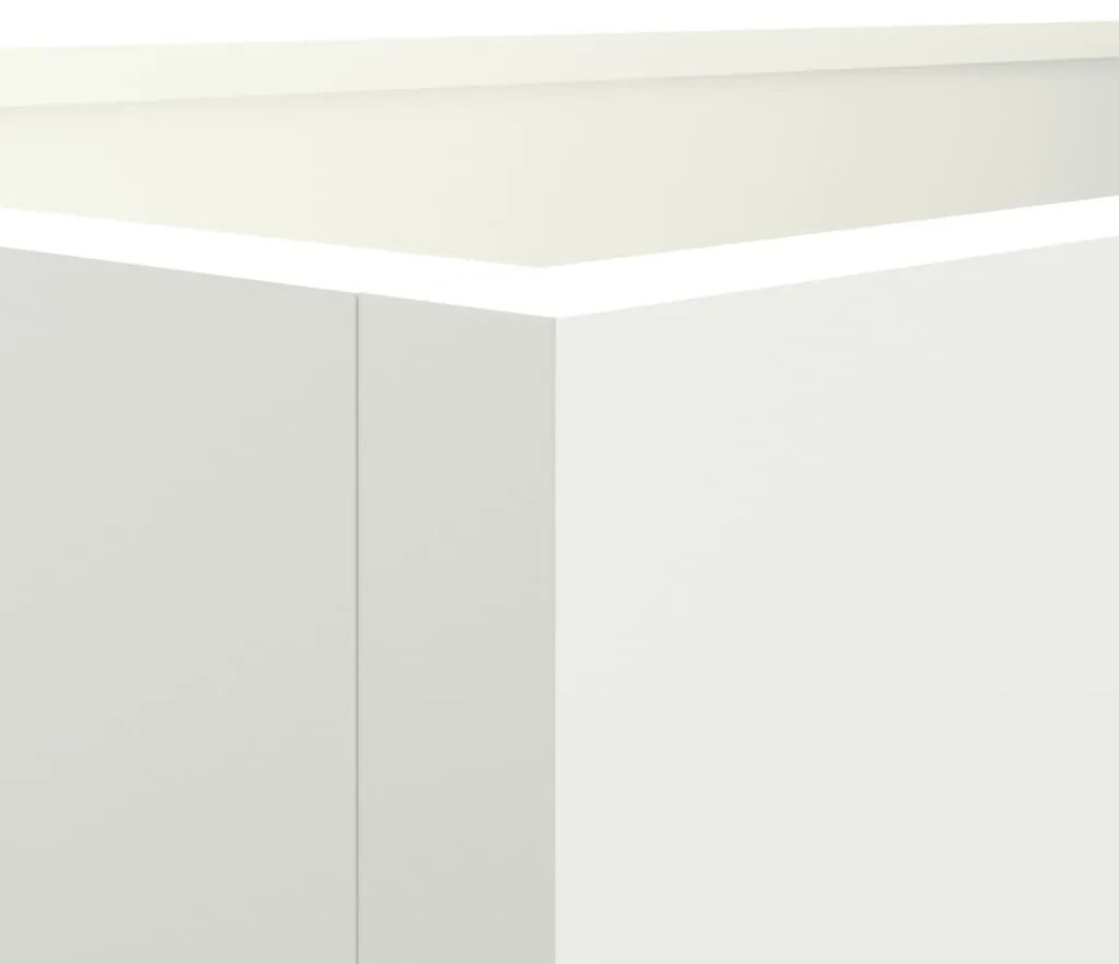 Vaso/floreira 62x40x39 cm aço laminado a frio branco