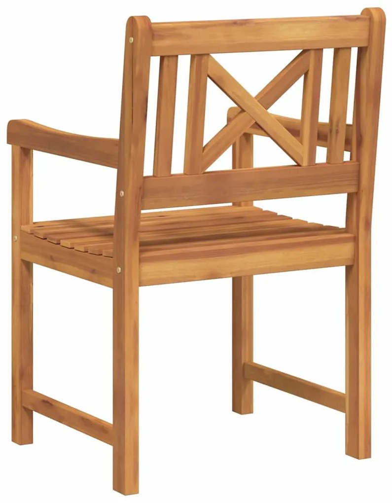 Cadeiras de Jardim vidaXL 8 pcs 56x55.5x90 cm Madeira Sólida de Acácia
