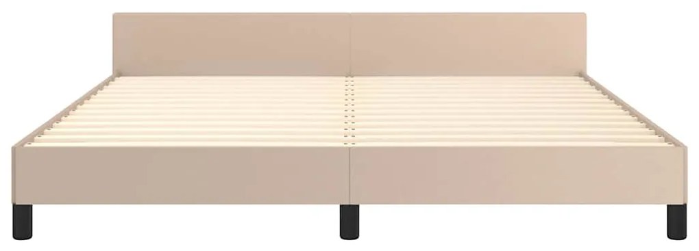 Estrutura cama c/ cabeceira sem colchão 180x200 cm cappuccino