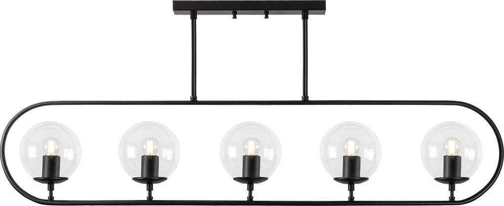 Chandelier Jewel – Preto – 122 x 15 cm