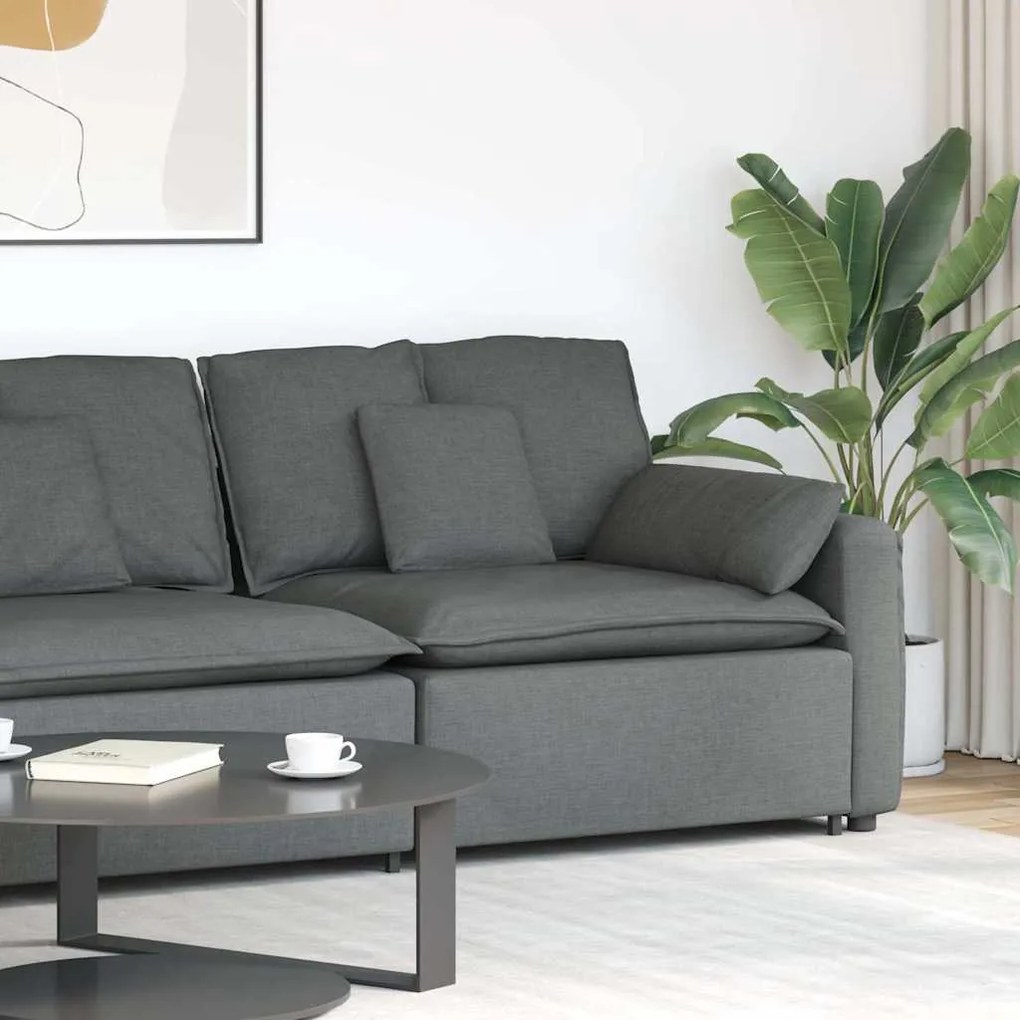 Módulo de sofá modular com braço e almofadões 100 cm