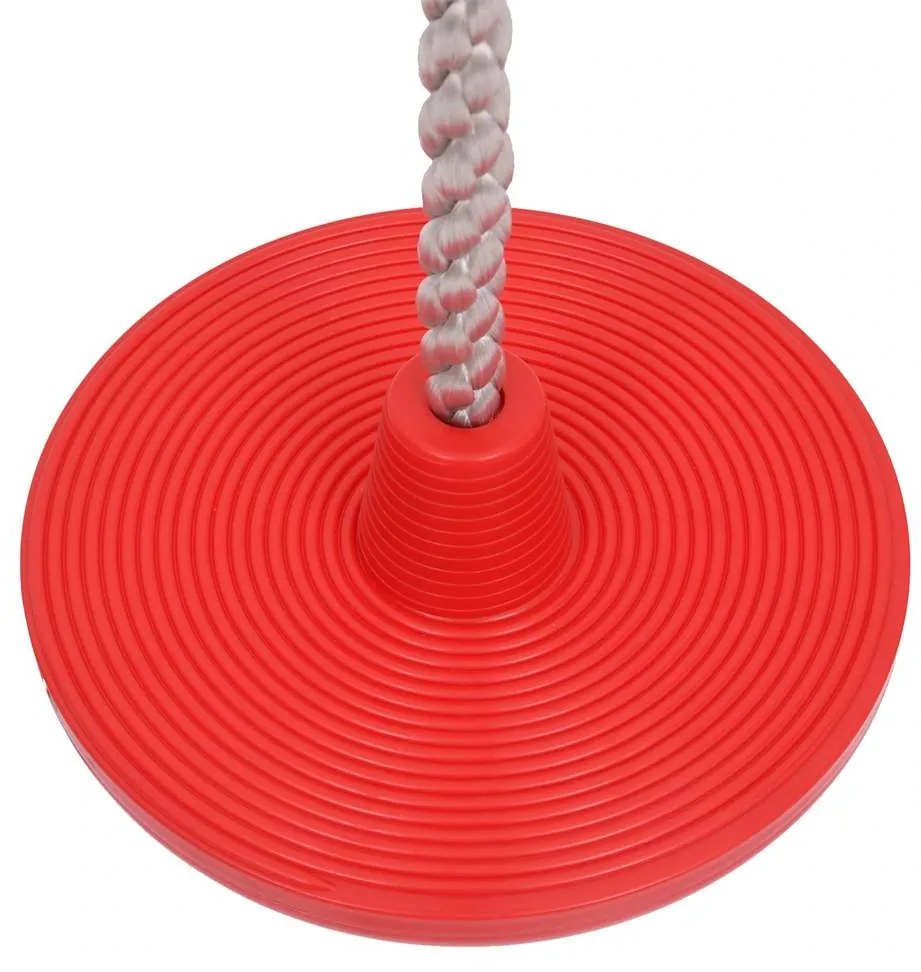 Corda de escalada/baloiço com plataformas e disco 200 cm