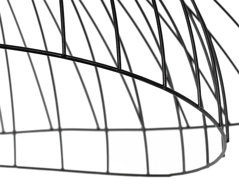 Candeeiro de suspensão design preto 60 cm - Pua Design