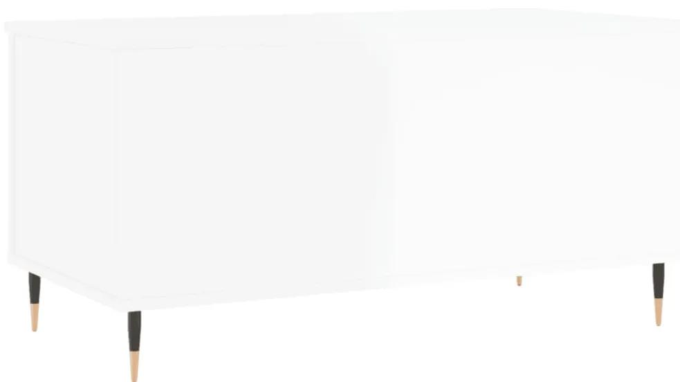 Mesa centro 90x44,5x45 cm derivados de madeira branco brilhante