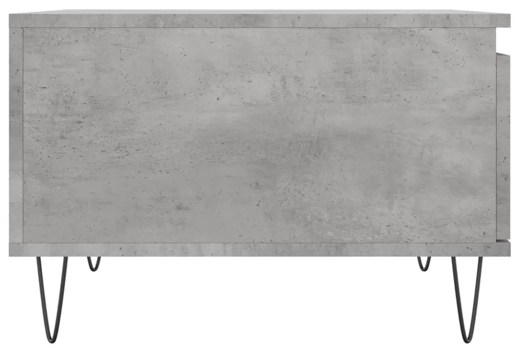 Mesa de centro 55x55x36,5 cm derivados madeira cinzento cimento