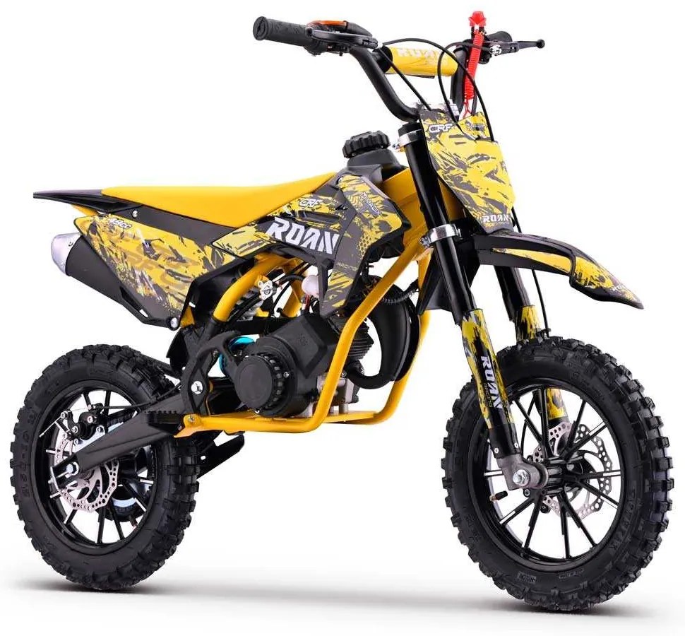MINI MOTO Crianças MINICROSS gasolina 49cc Roan CRF 10/10" 3.5cv Amarela
